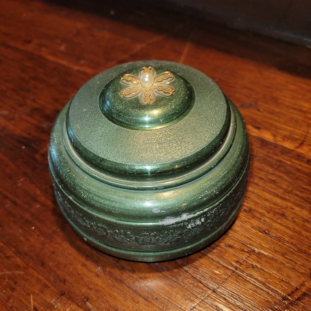 Vintage Musical Powder Box